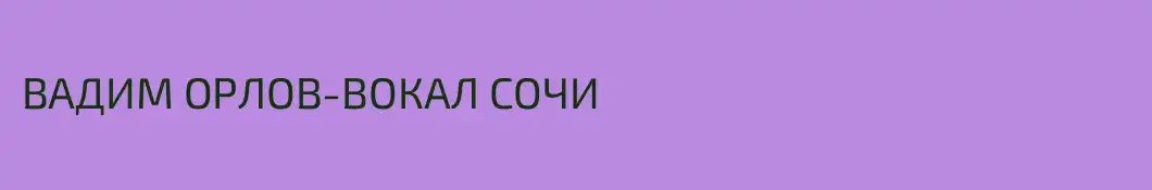 ВАДИМ ОРЛОВ-ВОКАЛ СОЧИ